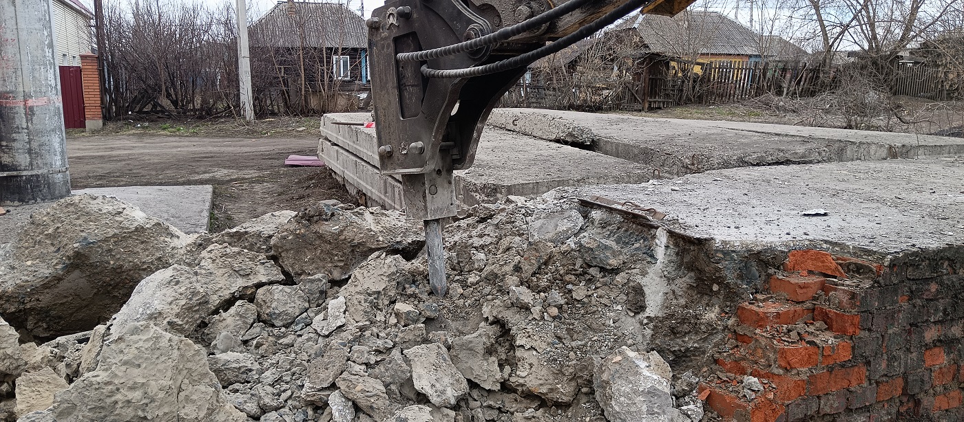 Услуги и заказ гидромолотов для демонтажных работ в Белгороде