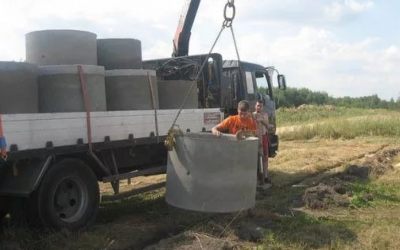 Перевозка бетонных колец и колодцев манипулятором - Белгород, цены, предложения специалистов