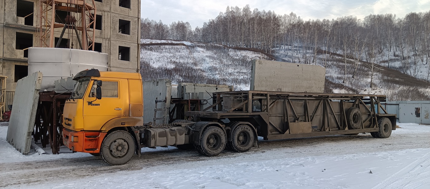 Аренда и услуги панелевозов для перевозки ЖБИ изделий в Борисовке